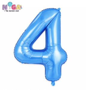 בלון מספר 34' תכלת 4