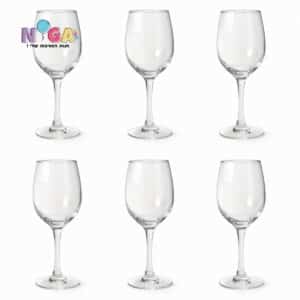 כוסות יין שקוף 6 יח׳