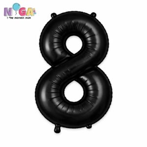 בלון מספר '34 שחור 8