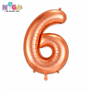 בלון מספר '34 רוז גולד 6