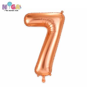 בלון מספר '34 רוז גולד 7