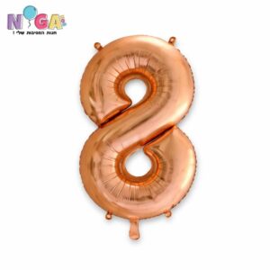 בלון מספר '34 רוז גולד 8