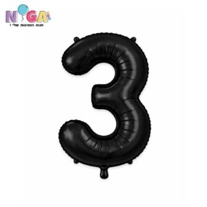 בלון מספר '34 שחור 3
