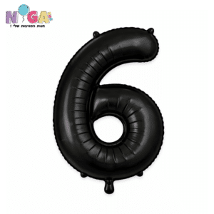 בלון מספר'34 שחור 6