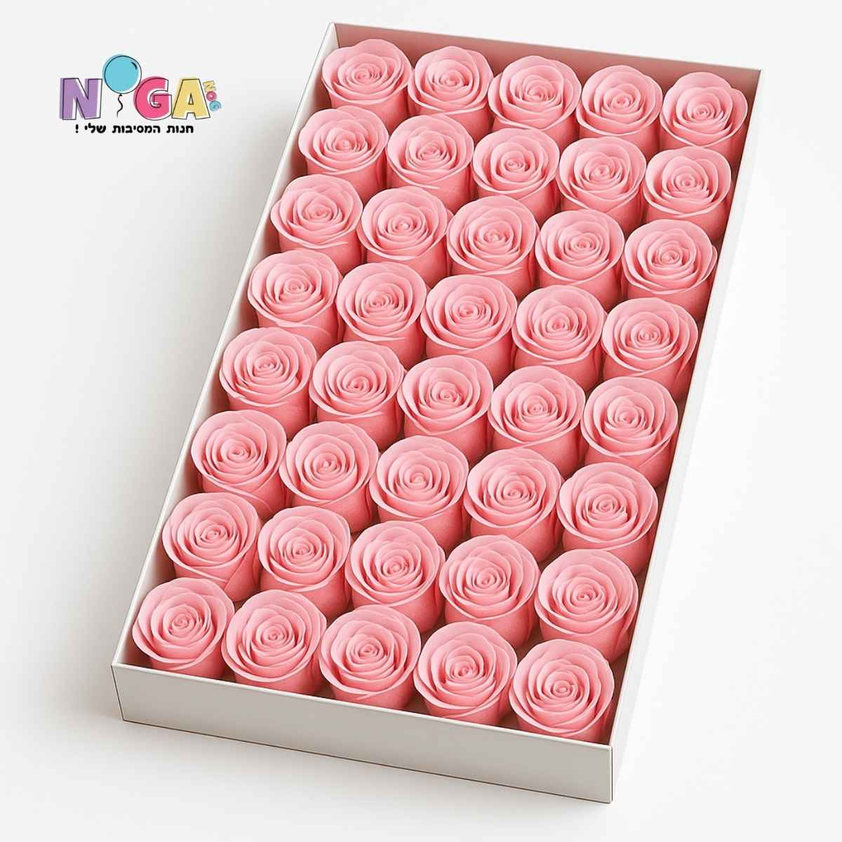 פרחי סבון צבע וורוד בהיר