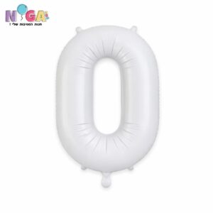 בלון מספר '34 לבן 0