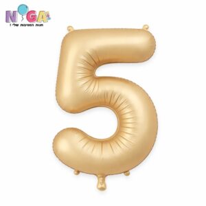 בלון מספר '34 זהב מט 5