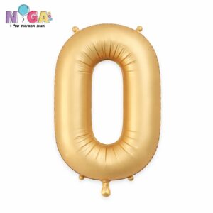 בלון מספר '34 זהב מט 0