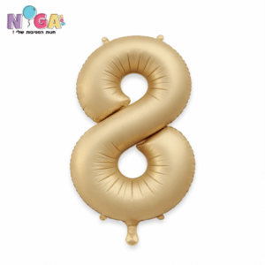 בלון מספר '34 זהב מט 8