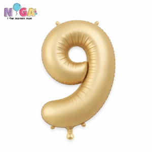 בלון מספר '34 זהב מט 9