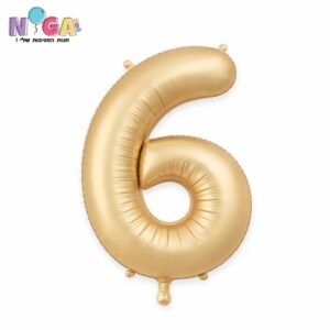 בלון מספר '34 זהב מט 6