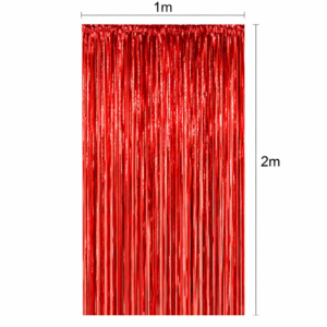 וילון פרנזים לתלייה 1×2 מטר אדום