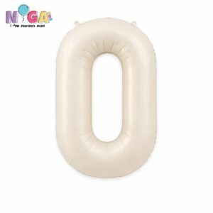 בלון מספר 34' שמנת 0