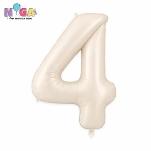 בלון מספר 34' שמנת 4