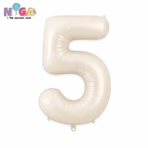 בלון מספר 34' שמנת 5