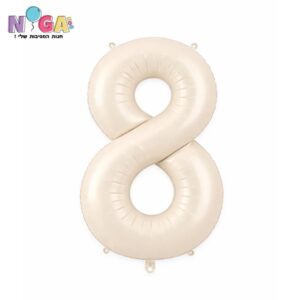 בלון מספר 34' שמנת 8