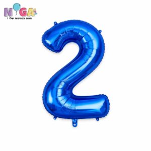 בלון מספר 34' כחול 2