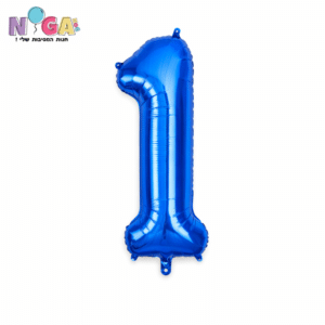 בלון מספר 34' כחול 1