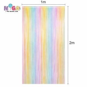 וילון פרנזים לתלייה 1×2 מטר צבעוני פסטל